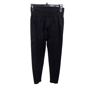 OOO Black Seamless Ruched Butt Lift Leggings Athleisure Fitness Size M